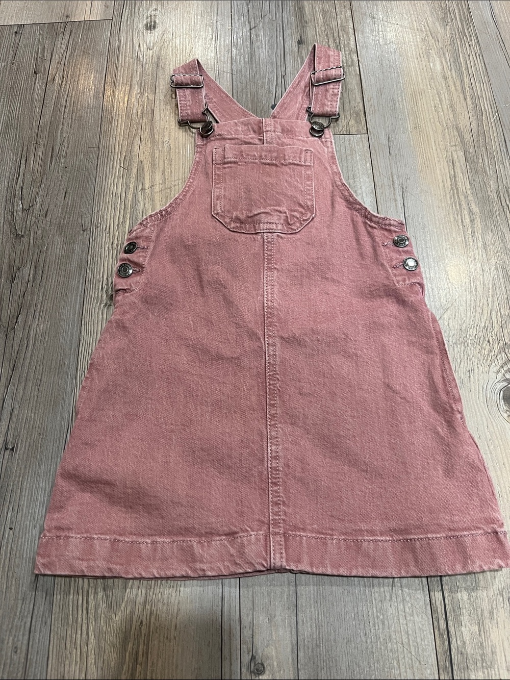 Cat & Jack Rose Pink Denim Pinafore Dress